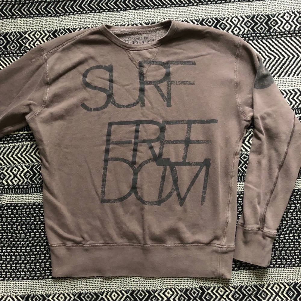 Brown Print Sweater